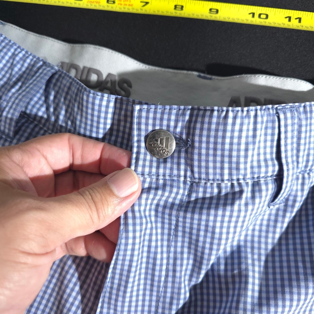 Adidas Golf Shorts Mens Size 36 Gingham Athletic Casual Lightweight Waistband‎ - Picture 9 of 15